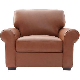 Leather Possibilities Roll Arm Chair, Sahara
