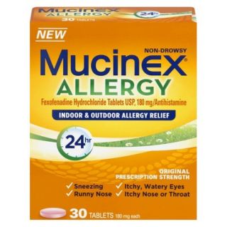 Mucinex Allergy 24 Hour Indoor & Outdoor Allergy Relief Tablets   30 Count