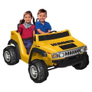 National Products 12V Hummer Ride On   2 Seater Yellow