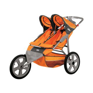 INSTEP Flash Double Seat Jogging Stroller, Orange/Gray
