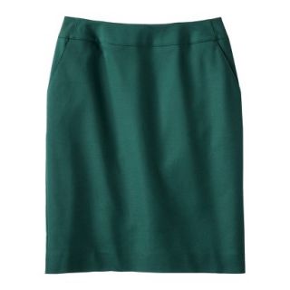 Merona Womens Doubleweave Pencil Skirt   Green Marker   18