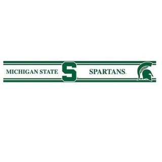Michigan State Spartans Wall Border   Set of 2