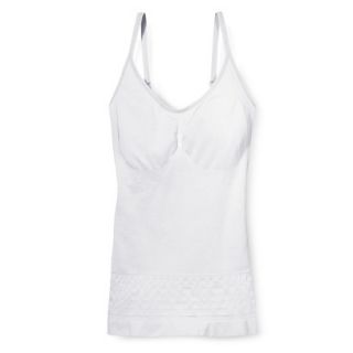Self Expressions By Maidenform Womens Seamless Control Camisole 238   White S
