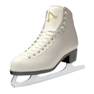 Ladies American Tricot Lined Ice skates   White (5)