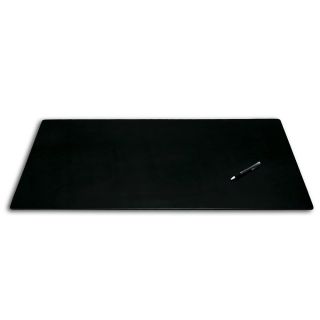 Black Leatherette Desk Pad