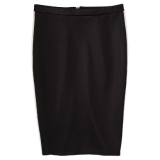 Mossimo Petites Scuba Color block Skirt   Black/White XLP