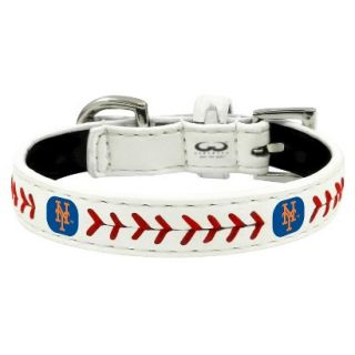 New York Mets Classic Leather Toy Baseball Collar