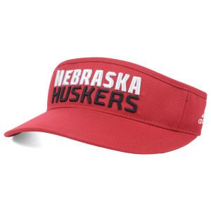 Nebraska Cornhuskers adidas NCAA Camp Tex Ace Visor