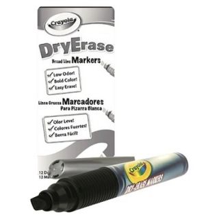 Crayola Dry Erase Black Marker Pack   12 Count
