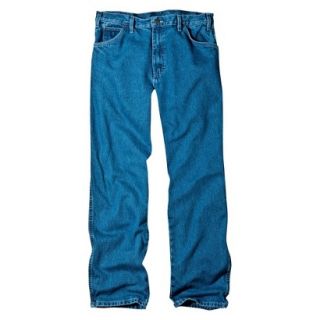 Dickies Mens Relaxed Fit Jean   Stone Washed Blue 32x32