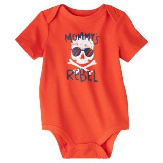 Circo Newborn Boys Mommys Rebel Bodysuit   Tangy Orange NB
