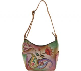 Womens Anuschka Hobo/Side Pockets   Jaipur Paisley Hobo Handbags