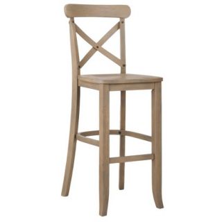 Barstool French Country X Back Bar Stool  Driftwood