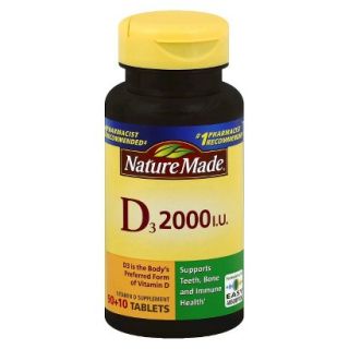 Nature Made Vitamin D 2000 iu Tablets   100 Count