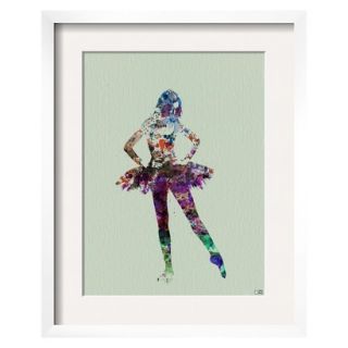 Art   Ballerina Watercolor Framed Print