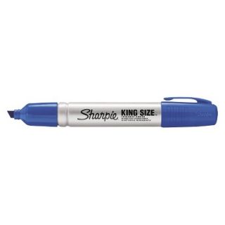 Sharpie Chisel Tip King Size Permanent Marker   Blue (12 Per Set)