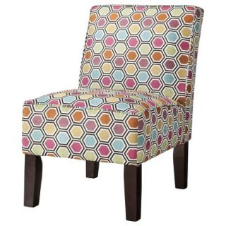 Skyline Armless Upholstered Chair Burke Armless Slipper Chair   Multicolored