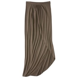 Mossimo Womens Wrap Front Maxi Skirt   Timber S