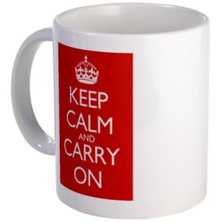  Keep Calm and Carry On Double Red Mug