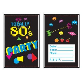 Totally 80s   Invitations
