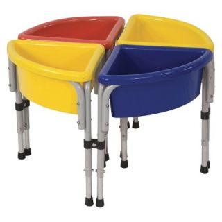 ECR4KIDS Round Sand/Water Table with Lids