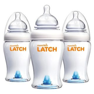 Munchkin LATCH 3pk 8oz BPA Free Baby Bottle Set