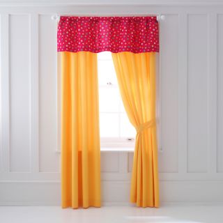Total Girl Tie Dye Yellow Curtains & Valance, Girls