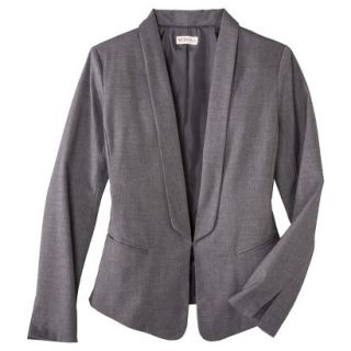 Merona Womens Plus Size Double weave Shawl Collar Jacket   Black 1