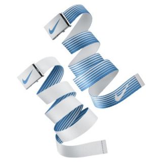 Nike Speed Stripe Reversible Web Golf Belt   White