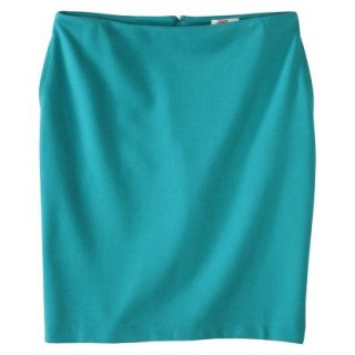 Merona Womens Ponte Pencil Skirt   Coastal Green   16