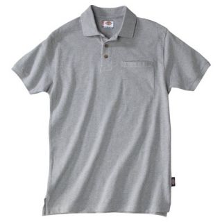 Dickies Mens Relaxed Fit Mini Pique Polo   Ash Gray 5X