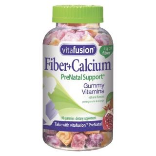 Vitafusion Fiber + Calcium Prenatal Support Gummies   90 Count
