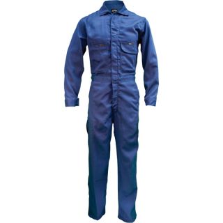 Key Flame Resistant Contractor Coverall   Navy, 54 Short, Model 984.41