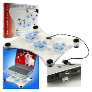 TG Notebook USB Cooling Pad with 3 Fans   White (72 2304)