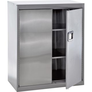 Sandusky Buddy Stainless Steel Storage Cabinet   36 Inch W x 18 Inch D x 42