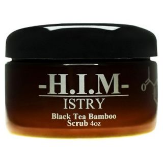 H.I.M.istry Black Tea Bamboo Face Scrub For Men   4 oz