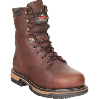 Rocky IronClad 8 Inch Waterproof Work Boot   Brown, Size 12 Wide, Model 5693