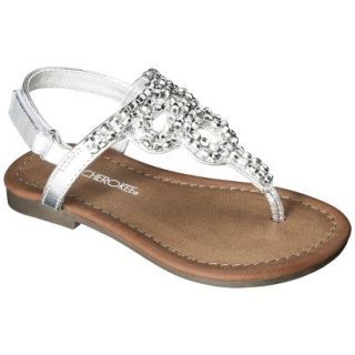 Toddler Girls Cherokee Jumper Sandals   Silver 10