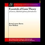 Essentials of Game Theory ; Concise, Multidisciplinary Introduction