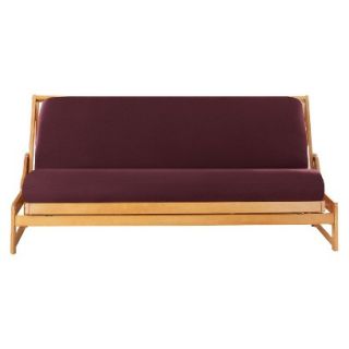 Sure Fit Solid Futon Slipcover   Burgundy