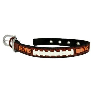 Cleveland Browns Classic Leather Medium Football Collar