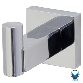 Vigo Allure Chrome Square Design Single Bathroom Hook