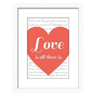 Framed Graphic   Love 11x14