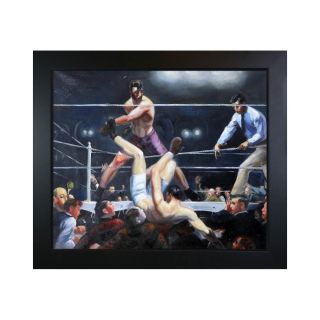 Dempsey and Firpo Framed Canvas Wall Art