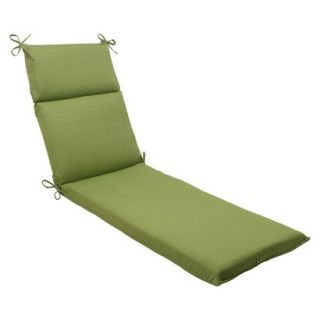 Outdoor Chaise Lounge Cushion   Green Forsyth Solid