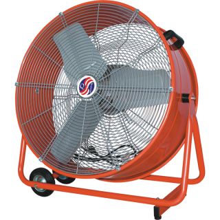 Q Standard Commercial Cooler Fan   24 Inch, 7700 CFM, 1/3 HP, Model 10282