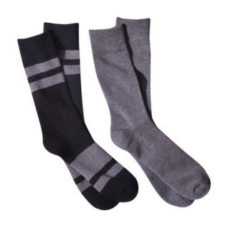 dENiZEN from the Levis brand Mens 2pk Twin Stripe Crew Socks   Black/Assorted