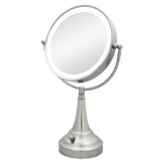 Zadro Dual LED Lighted Vanity Mirror   1X & 10X Magnification