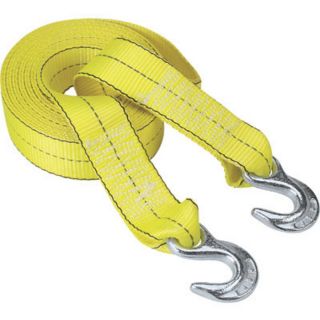 Highland Reflective Tow Strap with Hooks   2 Inch x 30ft., 10,000 Lb. Capacity