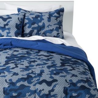 Ecom Comforter Set FLLQN NVY BLU